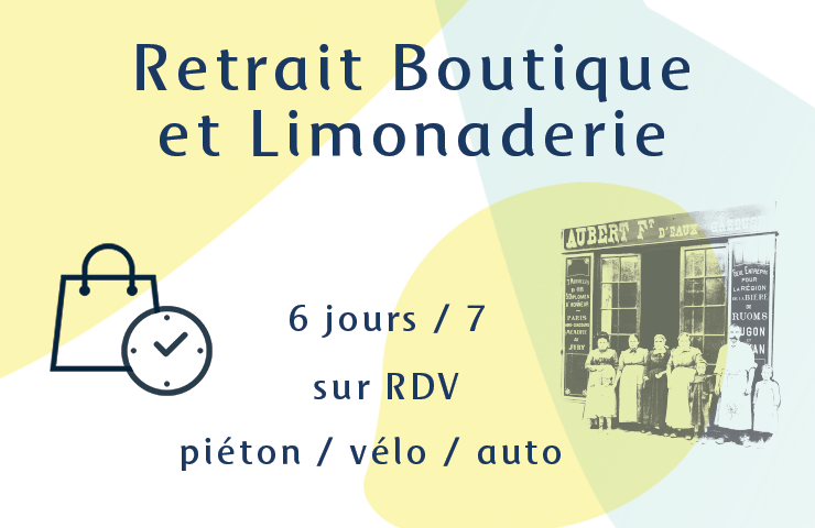 Illustration retrait limonaderie et boutique